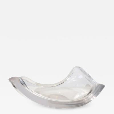 Herb Ritts VGC Herb Ritts Medium Biomorphic Sculptural Lucite Bowl Mid Century Modern