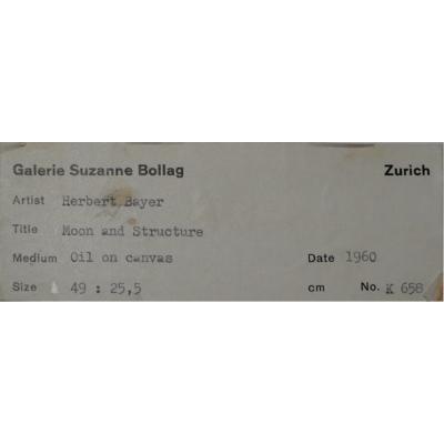 Herbert Bayer Moon And Structure by Herbert Bayer