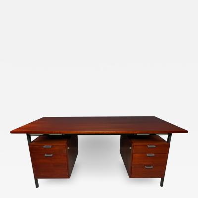 Herbert Hirche 1950s Herbert Hirche Teak Steel Desk for Holzapfel Germany