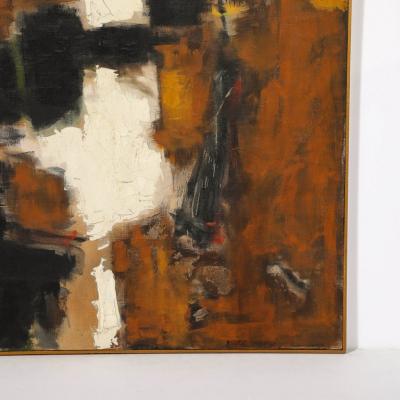 Herbert MacDonald Modernist Untitled Color Field Oil Painting in Earth Tones by Herbert MacDonald