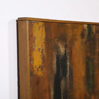 Herbert MacDonald Modernist Untitled Color Field Oil Painting in Earth Tones by Herbert MacDonald
