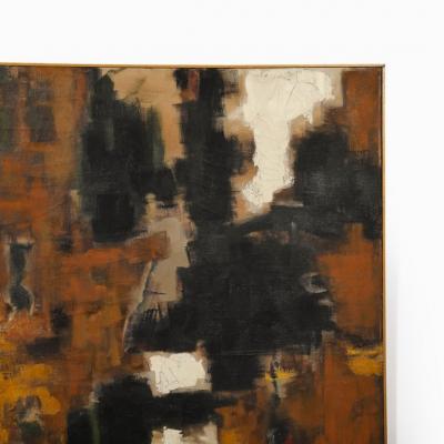 Herbert MacDonald Modernist Untitled Color Field Oil Painting in Earth Tones by Herbert MacDonald