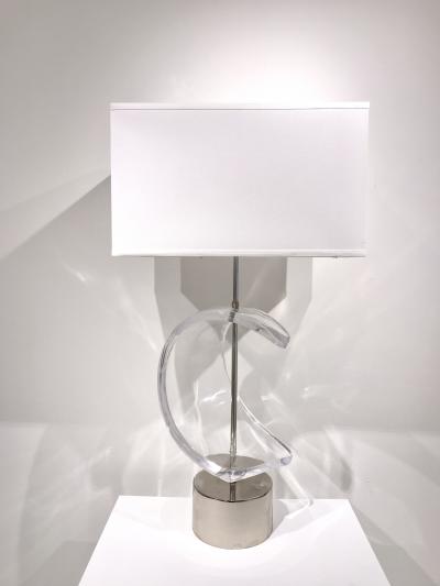 Herbert Ritts ASTROLUCITE LUCITE TABLE LAMP