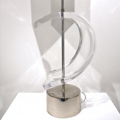 Herbert Ritts ASTROLUCITE LUCITE TABLE LAMP