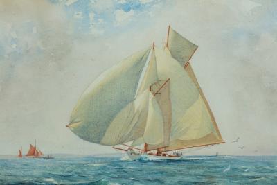 Herbert Walter Herbert Walter Oake Susanne racing off Cowes