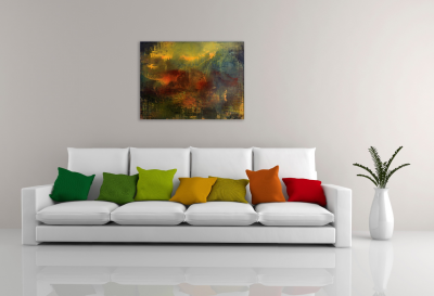 Here Is Where We Meet for John Berger Abstract painting 2015