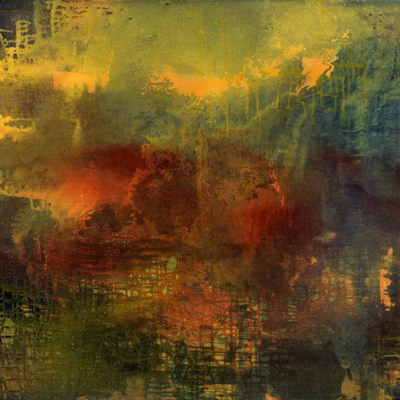 Here Is Where We Meet for John Berger Abstract painting 2015