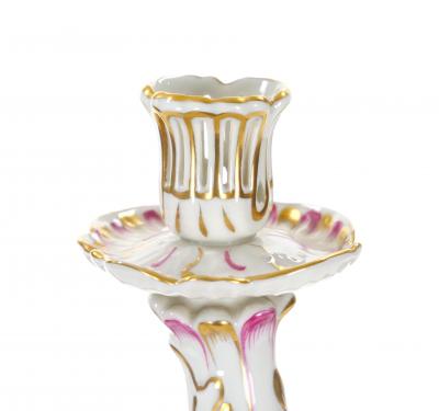 Herend Hungarian Hand Painted Gilt Decorated Five Arms Tableware Candelabra