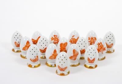 Herend Hungarian Porcelain Tableware Salt Pepper Service 16 Pieces