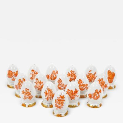 Herend Hungarian Porcelain Tableware Salt Pepper Service 16 Pieces