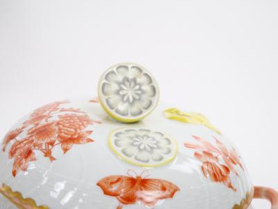 Herend Porcelain Herend Hungarian Hand Painted Gilt Decorated Dinner Set 12 People