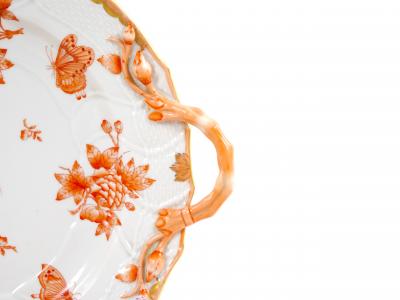 Herend Porcelain Herend Hungarian Hand Painted Gilt Decorated Dinner Set 12 People