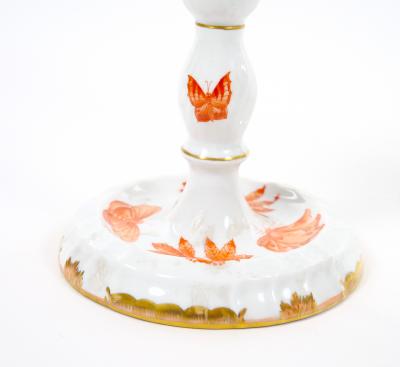 Herend Porcelain Herend Porcelain Tableware Two Light Candelabras Set Of Three