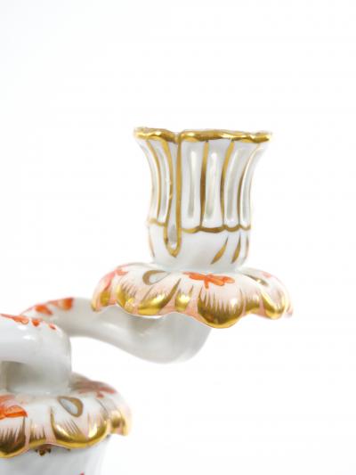 Herend Porcelain Herend Porcelain Tableware Two Light Candelabras Set Of Three