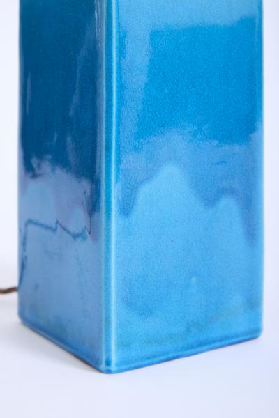 Herman A K hler Blue Ceramic Table Lamp by Herman A K hler
