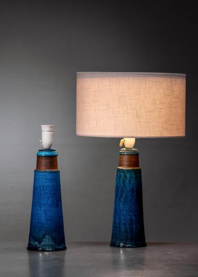 Herman A K hler K hler pair of ceramic table lamps