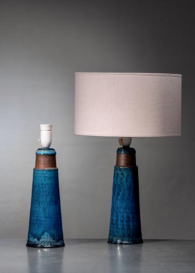 Herman A K hler K hler pair of ceramic table lamps