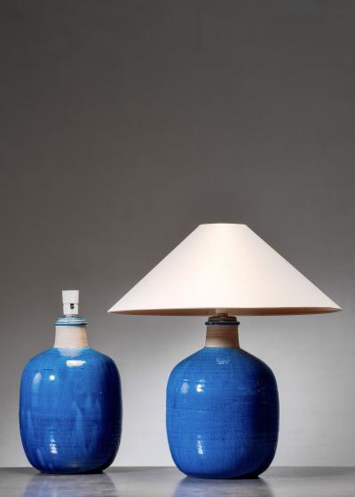 Herman A K hler Pair of K hler ceramic table lamps