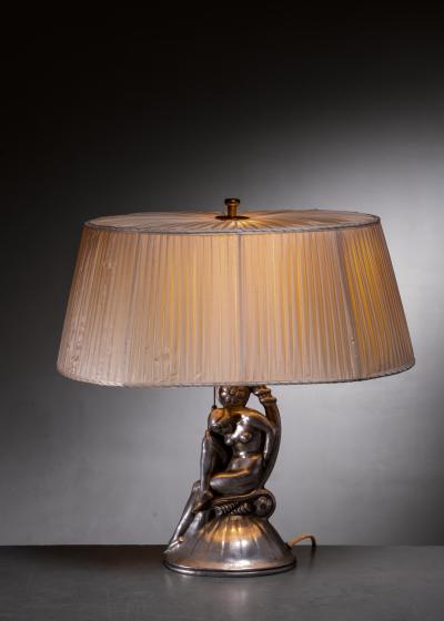 Herman Bergman Konstgjuteri Carl Fagerberg table lamp for Herman Bergman