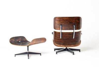 Herman Miller 2nd Generation Eames Lounge Chair and Ottoman in Rosewood by Herman Miller