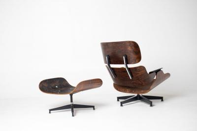 Herman Miller 2nd Generation Eames Lounge Chair and Ottoman in Rosewood by Herman Miller