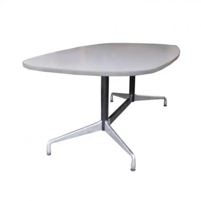 Herman Miller 7 ft Vintage Herman Miller Eames Racetrack Light Grey Conference Table