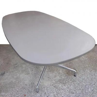 Herman Miller 7 ft Vintage Herman Miller Eames Racetrack Light Grey Conference Table