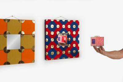 Herman Miller Alexander Girard Wall Mirror for Textiles Objects 1961