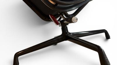 Herman Miller Eames Soft Pad Lounge and Ottoman for Herman Miller c 1990