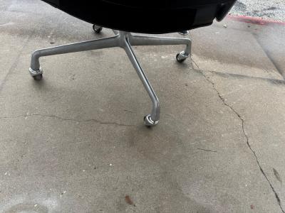 Herman Miller Eames Time Life Chair in Black Leather by Herman Miller
