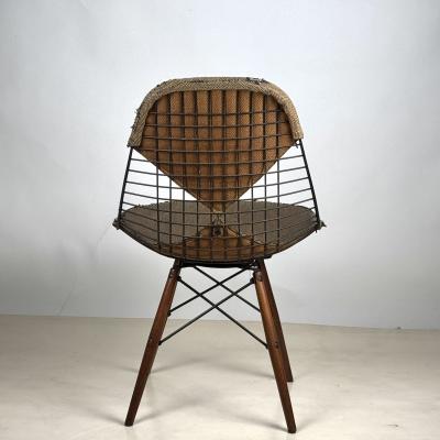 Herman Miller Early Eames Swiveling Dowel Legged Wire Chair DKW 1