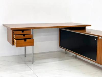 Herman Miller Early George Nelson Eog Executive Desk with Return for Herman Miller 1950s