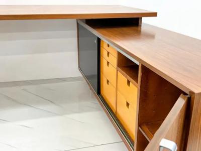 Herman Miller Early George Nelson Eog Executive Desk with Return for Herman Miller 1950s