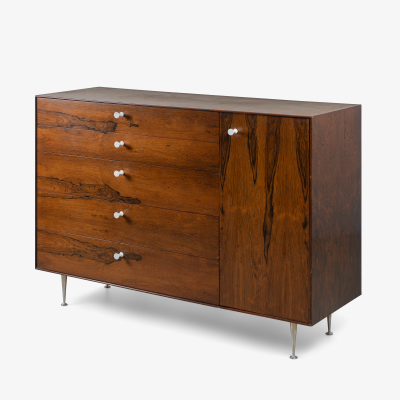 Herman Miller George Nelson for Herman Miller Thin Edge Tall Dresser in Rosewood Porcelain
