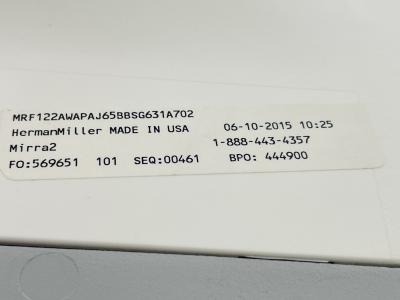 Herman Miller Mirra 2 Office Chair by Studio 7 5 for Herman Miller Made in the Usa in 2015