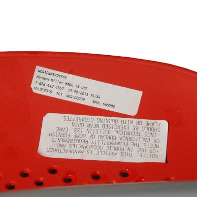 Herman Miller Pair of Red Caper Stacking Chairs by Jeff Weber for Herman Miller