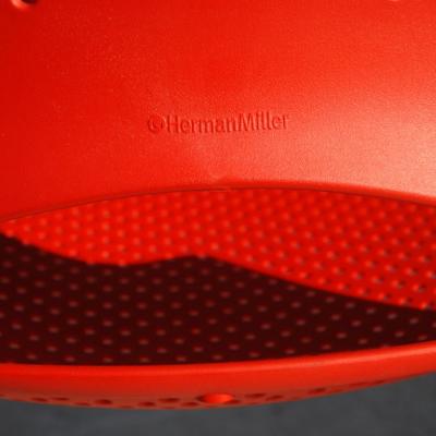 Herman Miller Pair of Red Caper Stacking Chairs by Jeff Weber for Herman Miller