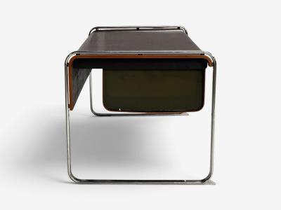 Herman Miller Peter Protzman Unique Writing Desk Zebrawood Chrome USA 1970s