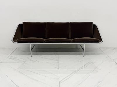 Herman Miller Rare George Nelson for Herman Miller Sling Sofa Model 6832 in Rohleder Velvet