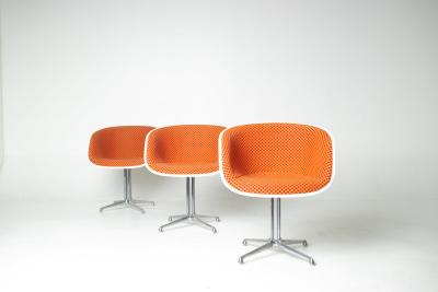 Herman Miller Set of Six Charles Ray Eames La Fonda Arm Chairs for Herman Miller