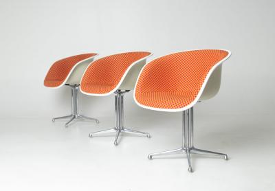 Herman Miller Set of Six Charles Ray Eames La Fonda Arm Chairs for Herman Miller