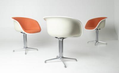 Herman Miller Set of Six Charles Ray Eames La Fonda Arm Chairs for Herman Miller