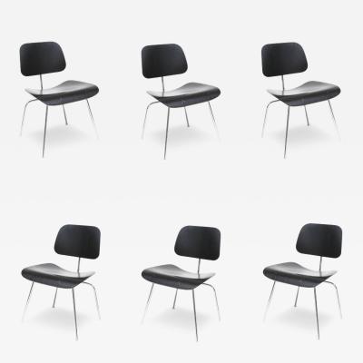 Herman Miller Set of Six Eames Herman Miller DCM Dining Chairs