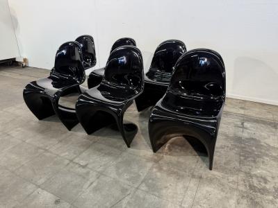 Herman Miller Set of Six S Chairs by Verner Panton for Herman Miller 1970s