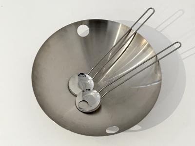 Herstal Denmark Stainless Steel Bowl with Salad Servers