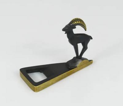 Herta Baller Herta Baller Capricorn Mid Century Brass Bottle Opener Vienna Austria 1950s
