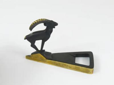 Herta Baller Herta Baller Capricorn Mid Century Brass Bottle Opener Vienna Austria 1950s
