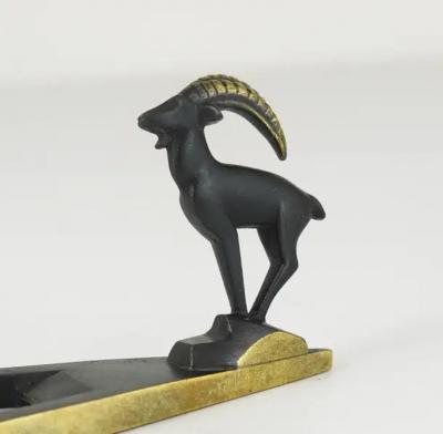 Herta Baller Herta Baller Capricorn Mid Century Brass Bottle Opener Vienna Austria 1950s