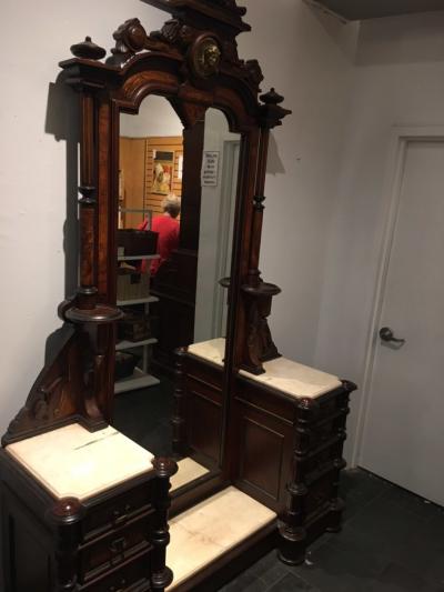 Herter Brothers ORNATE VICTORIAN VANITY WITH BRONZE WOMENS HEAD CREST