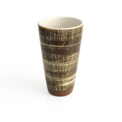 Hertha Bengtson Hertha Bengtsson designed Swedish mid century vase produced at Rorstrand Studio